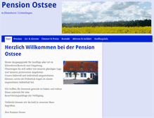 Tablet Screenshot of pension-ostsee.com